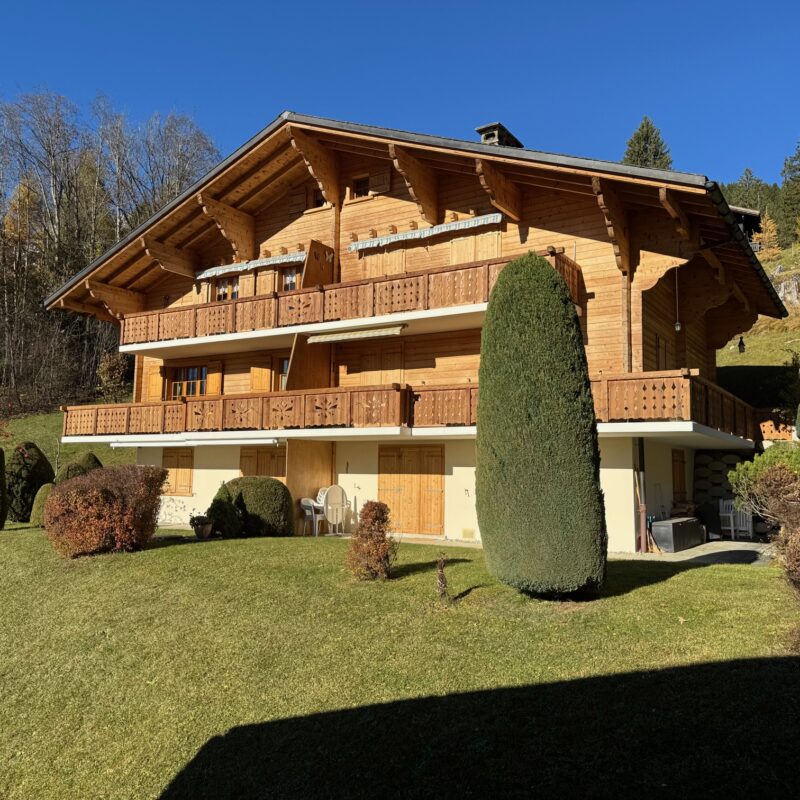 PPE PRE-RIAUX C VUE MAGNIFIQUE SUR LE MASSIF DES DIABLERETS AVEC UN GARAGE JOLI APPARTEMENT MEUBLE