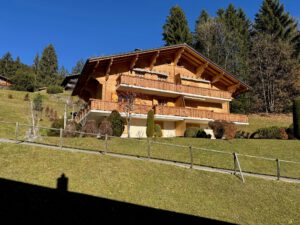 PPE LE ROCHER C VUE MAGNIFIQUE SUR LE MASSIF DES DIABLERETS AVEC UN GARAGE JOLI APPARTEMENT MEUBLE